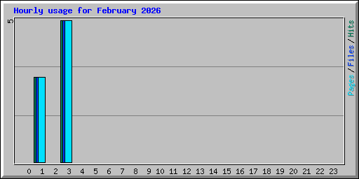 Hourly usage for February 2026
